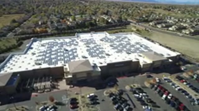 HIDDEN LAKE COLORADO-2016: Majestic Aerial View Of A Parking Lot And Cars