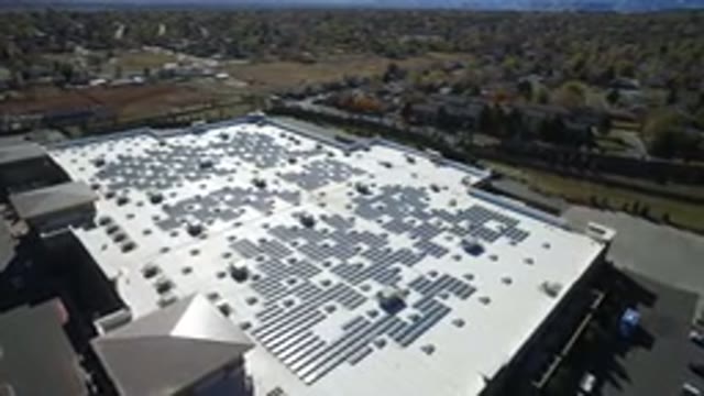 HIDDEN LAKE COLORADO-2016: Amazing Aerial Roofing of a Commercial Building