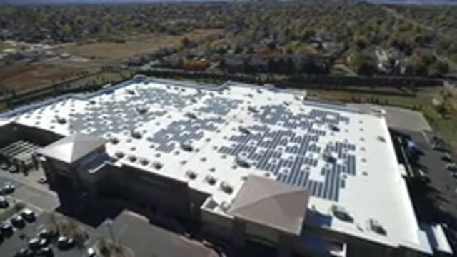 HIDDEN LAKE COLORADO-2016: Top View Of A Large Building With A Roof
