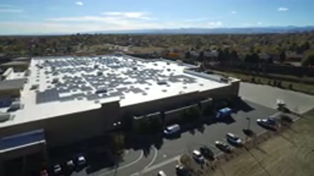 HIDDEN LAKE COLORADO-2016: Amazing Aerial View Of A Parking Lot And The Cars