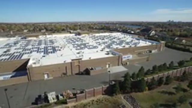 HIDDEN LAKE COLORADO-2016: Overhead View Of Large Facility In A Grass And Tree Area