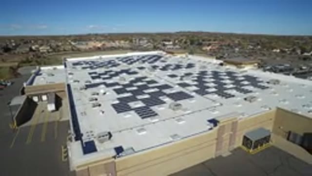 HIDDEN LAKE COLORADO-2016: Top View Of A Big Building With A Roof
