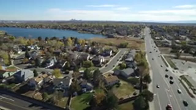 HIDDEN LAKE COLORADO-2016: Suburban Area With Large Houses Adjacent To A Fairly
