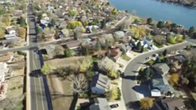 HIDDEN LAKE COLORADO-2016: Townhouses Near A River On The Western Side Of The