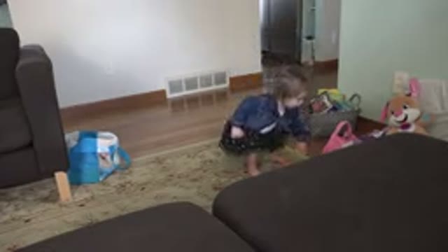 WESTMINSTER COLORADO-2016: A Little Girl Playing With Her Toys In The Living Room