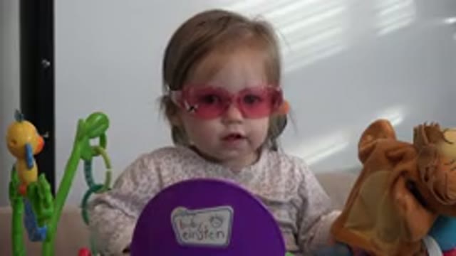 WESTMINSTER COLORADO-2016: Little Girl With Cute Pink Sunglasses