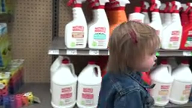 DENVER COLORADO-2016: Small Child Walking Through Rise At The Store