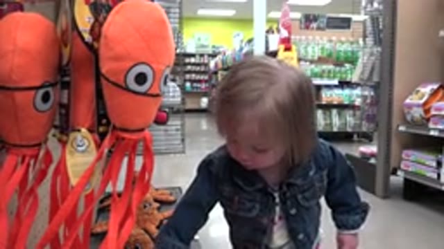 DENVER COLORADO-2016: Child Looking At Toys In The Store