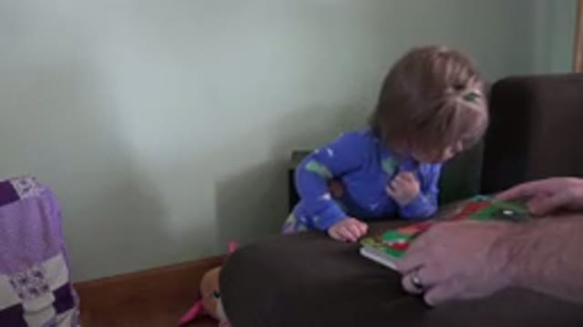 WESTMINSTER COLORADO-2016: Father Teaches Child With Illustrated Book At Home