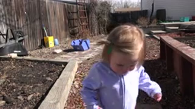 WESTMINSTER COLORADO-2016: A Small Girl With Blonde Hair Walking In Front Of The