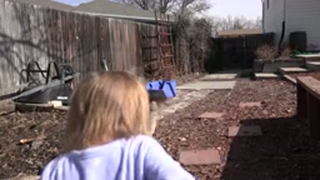 WESTMINSTER COLORADO-2016: Baby Walking Through A Backyard And Trying To Fall