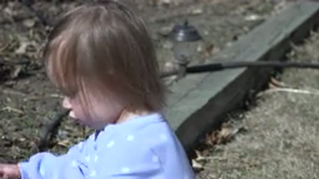 WESTMINSTER COLORADO-2016: Blonde Baby in Blue Shirt with Long Hair Playing