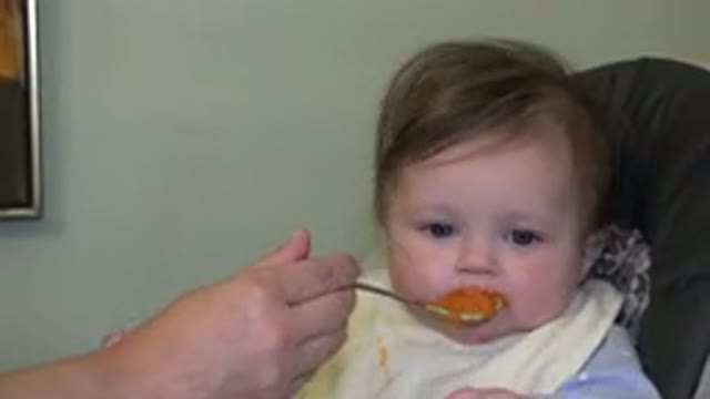 WESTMINSTER COLORADO-2015: A Hand Feeding Another Person With a Blue Bib