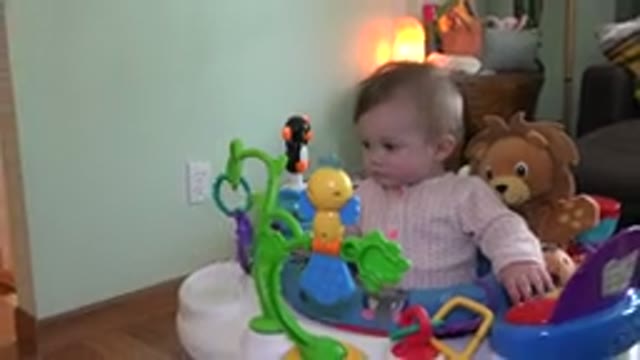 WESTMINSTER COLORADO-2015: A Few-Month-Old Baby Sitting in Toy Cart