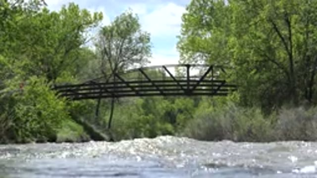 WESTMINSTER COLORADO-2015: The View Of A Beautiful River With Lots Of Water And Vegetation