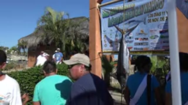PLAYITA BCS MEXICO-2017: People at the Entrance of a Fishing Festival Open Air