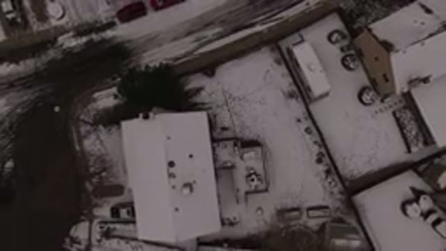 JEFFERSON COUNTY COLORADO-2015: Aerial View Of The Houses With Gardens During Winter
