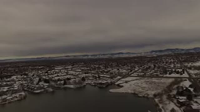 JEFFERSON COUNTY COLORADO-2015: Shaky Panoramic View From A Helicopter Over A