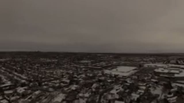 JEFFERSON COUNTY COLORADO-2015: Aerial Snowy View Of Jefferson County