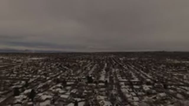 JEFFERSON COUNTY COLORADO-2015: Very Large Colorless City Covered By Snow Under