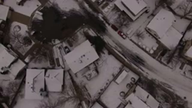 JEFFERSON COUNTY COLORADO-2015: Overground Footage Of Neighborhood's Houses And Snow-Covered Streets