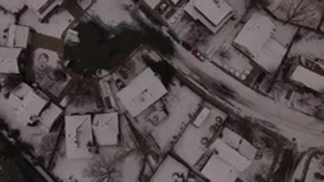 JEFFERSON COUNTY COLORADO-2015: Old Footage Of Homes In The Suburbs During Winter Night