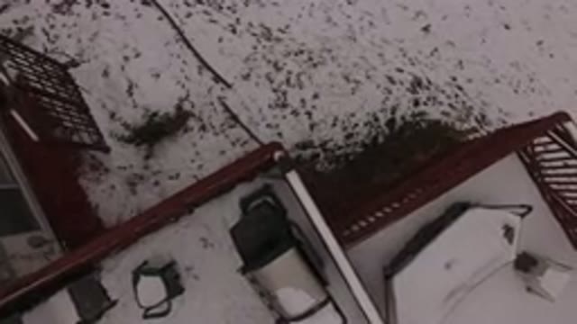JEFFERSON COUNTY COLORADO-2015: An Aerial View Of A Snowy Backyard