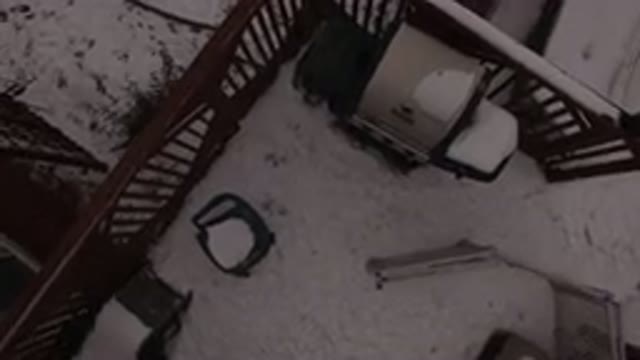 JEFFERSON COUNTY COLORADO-2015: Top View From A Balcony With A Barbecue