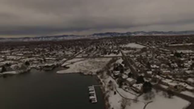 JEFFERSON COUNTY COLORADO-2015: Elegant Aerial Snowy View in Colorado