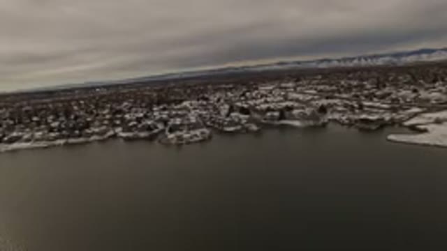 JEFFERSON COUNTY COLORADO-2015: Aerial View Of A Town Near A Water Body With