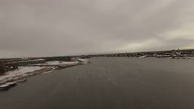 JEFFERSON COUNTY COLORADO-2015: An Aerial View Of A Large Body Of Water And Snow-Covered Terrain