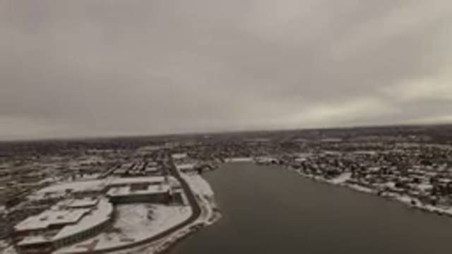 JEFFERSON COUNTY COLORADO-2015: An Aerial View Of A Snow-Covered City Landscape