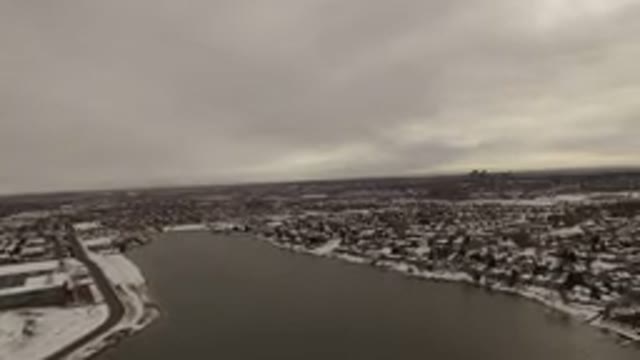 JEFFERSON COUNTY COLORADO-2015: Panoramic View Of A City On A Cold And Cloudy Day