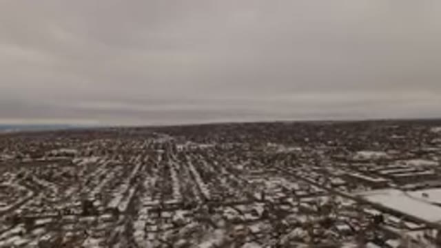JEFFERSON COUNTY COLORADO-2015: Aerial Snowy View of Jefferson County