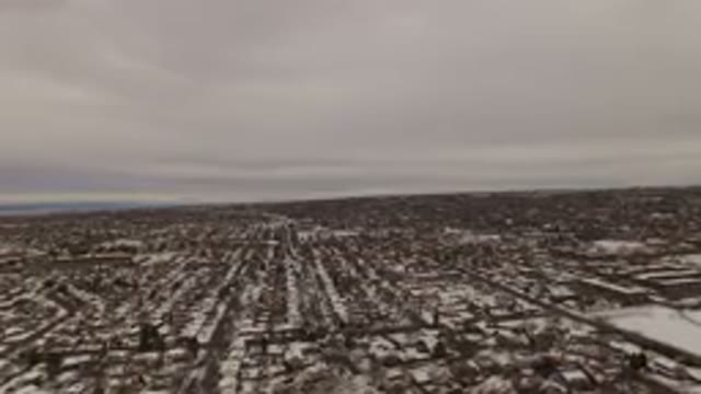 JEFFERSON COUNTY COLORADO-2015: Snowy View Of A City With Icy Road