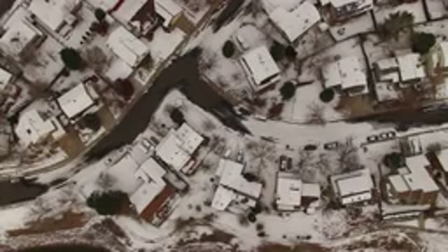 JEFFERSON COUNTY COLORADO-2015: Elegant Aerial View of Snowy Country Landscape