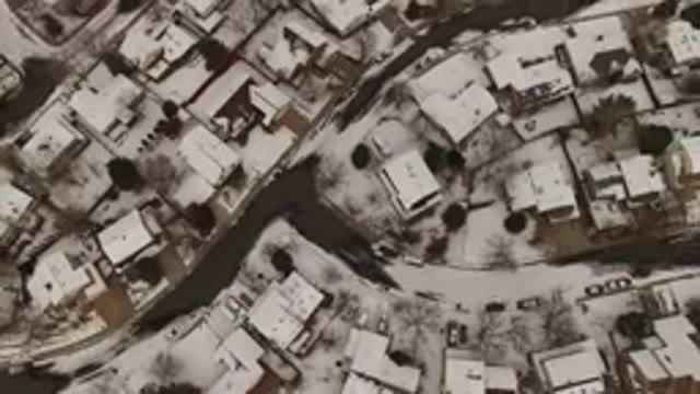 JEFFERSON COUNTY COLORADO-2015: The Best Aerial View Of A Calm Snow Covered