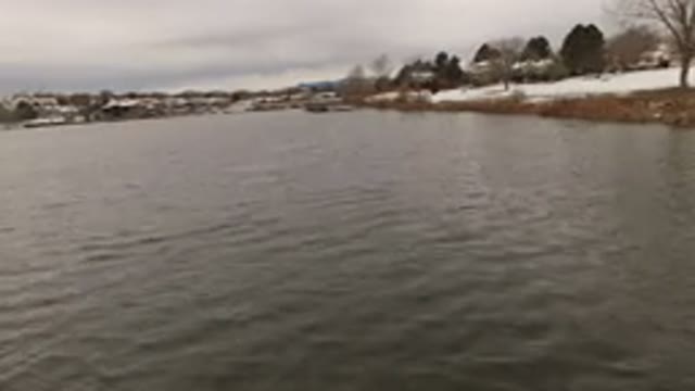 JEFFERSON COUNTY COLORADO-2015: Boat On The Lake Thawing After A Long Winter