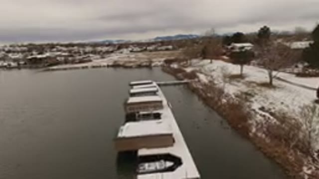 JEFFERSON COUNTY COLORADO-2015: A Parking Lot of Boats in a Cold and Snowy Landscape