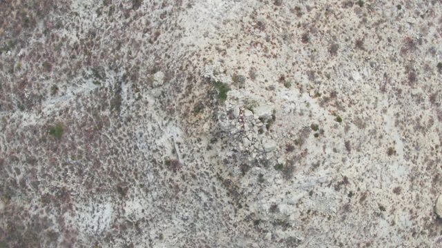 PUNTA GORDA BEACH BCS MEXICO-2023: Small Object Moving Across Arid Terrain
