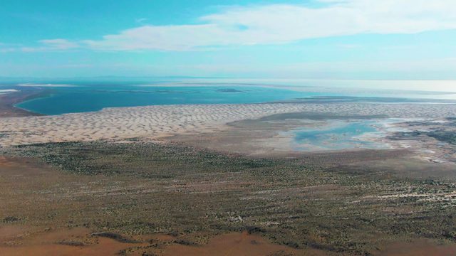 GUERRERO NEGRO BCS MEXICO-2022: Tidal Flats and Arid Coastal Landscape