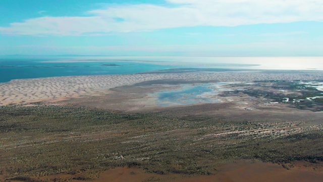 GUERRERO NEGRO BCS MEXICO-2022: Coastal Dunes and Shifting Shallow Water