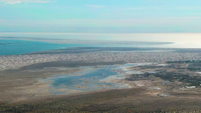 GUERRERO NEGRO BCS MEXICO-2022: Tidal Flats with Shifting Water Pools and Shoreline
