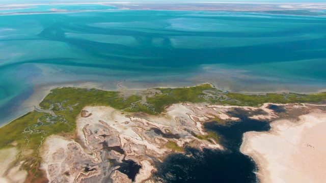 GUERRERO NEGRO BCS MEXICO-2022: Coastal Water and Land with Shifting Currents