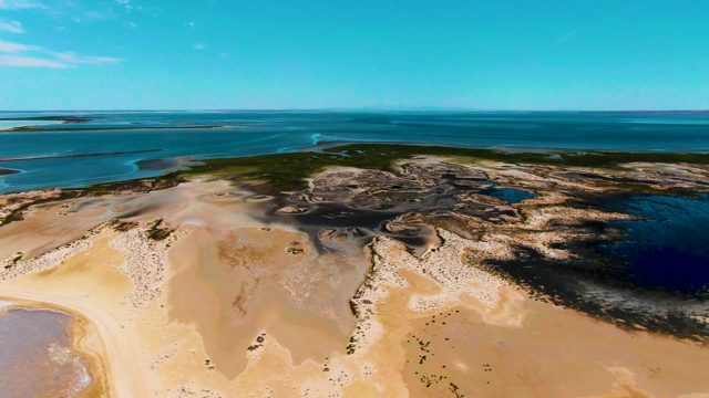 GUERRERO NEGRO BCS MEXICO-2022: Shifting Tidal Waters on Sandy Coast