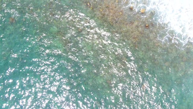 PUNTA BUZZARDS EAST CAPE BCS MEXICO-2022: Shallow Ocean Water with Gentle Waves and Rocky Seabed