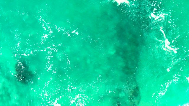 PUNTA BUZZARDS EAST CAPE BCS MEXICO-2022: Clear Turquoise Ocean Water with Submerged Rock Formations