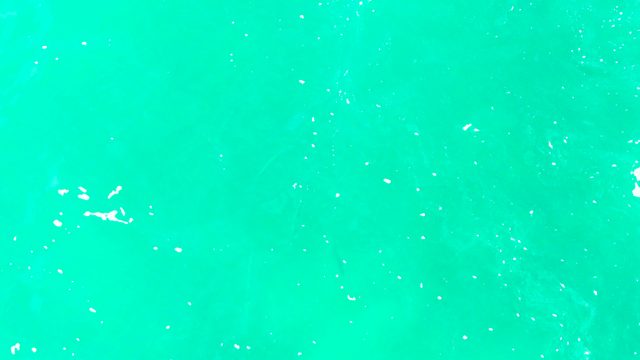 PUNTA BUZZARDS EAST CAPE BCS MEXICO-2022: Turquoise Ocean Surface with Moving White Foam