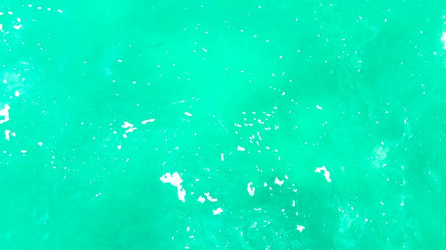 PUNTA BUZZARDS EAST CAPE BCS MEXICO-2022: Turquoise Ocean Surface with White Water Splashes and Ripples