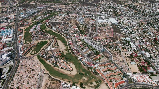 SAN JOSE DEL CABO BCS MEXICO-2022: Urban to Coastal Aerial Transition